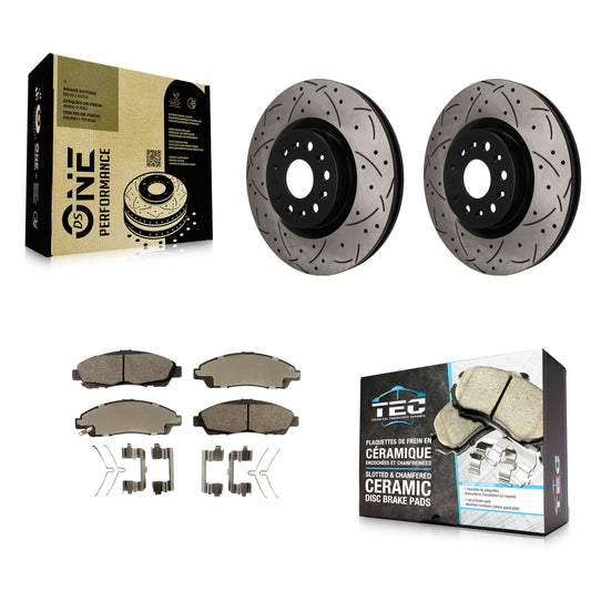 Disc Rotors and Ceramic Brake Pads Kit-KDT-101985