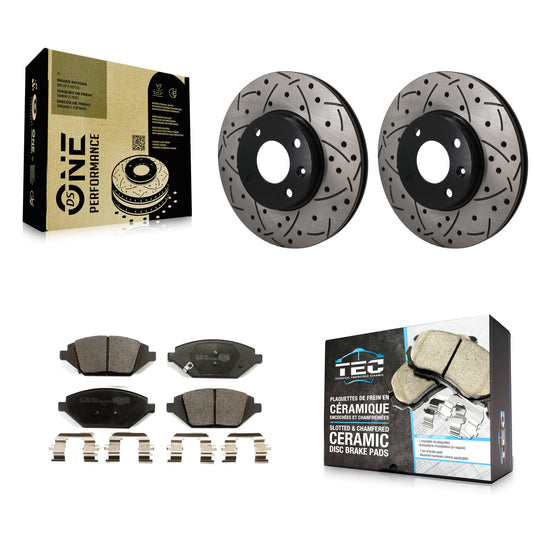 Disc Rotors and Ceramic Brake Pads Kit-KDT-101989