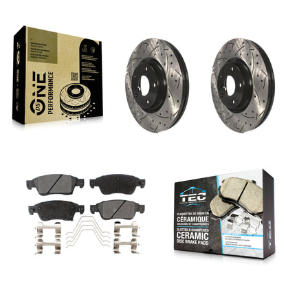 Coated Disc Rotors and Ceramic Brake Pads Kit-KDT-101990