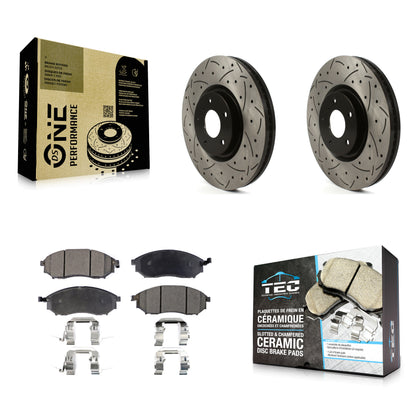 Coated Disc Rotors and Ceramic Brake Pads Kit-KDT-101991