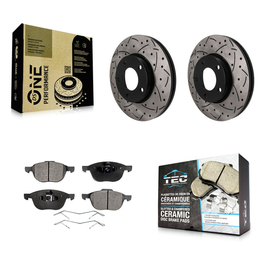 Disc Rotors and Ceramic Brake Pads Kit-KDT-101992
