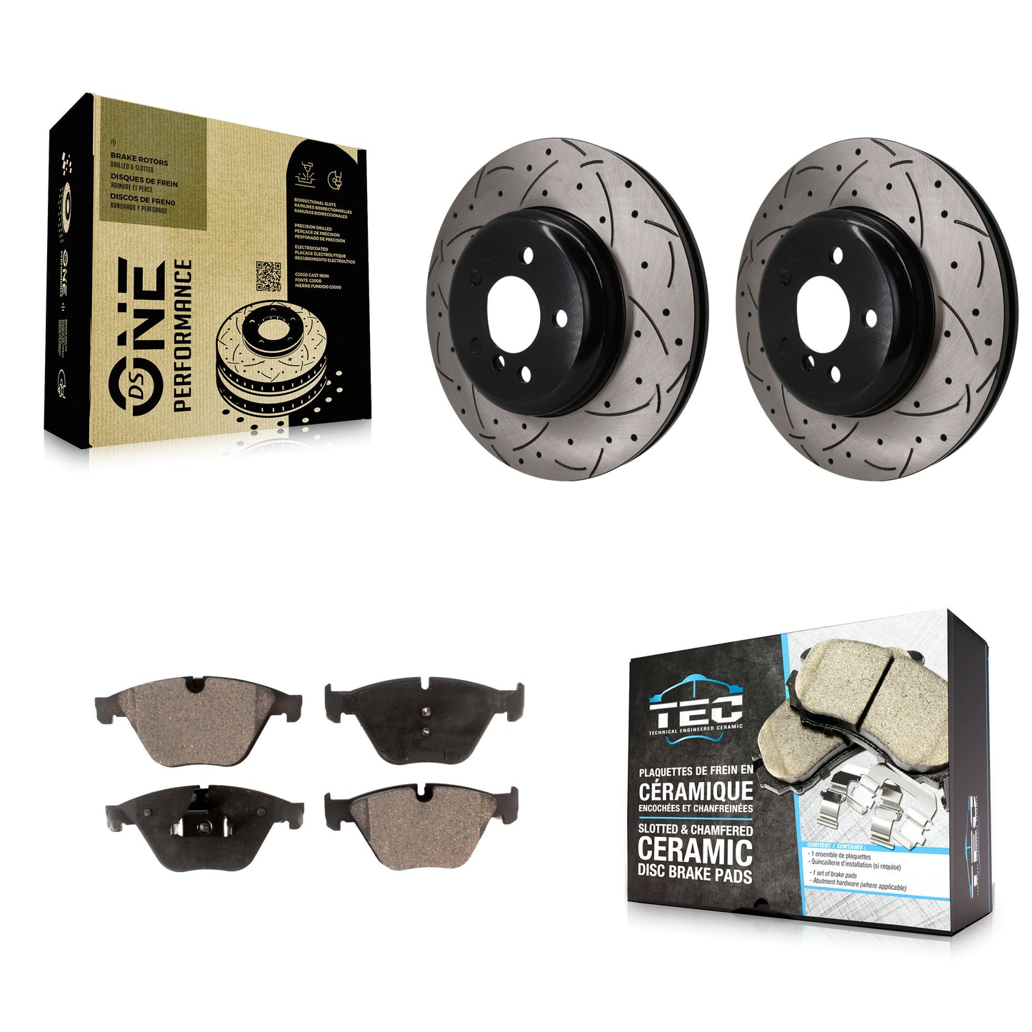 Disc Rotors and Ceramic Brake Pads Kit-KDT-101994 Kit.bestparts.ca