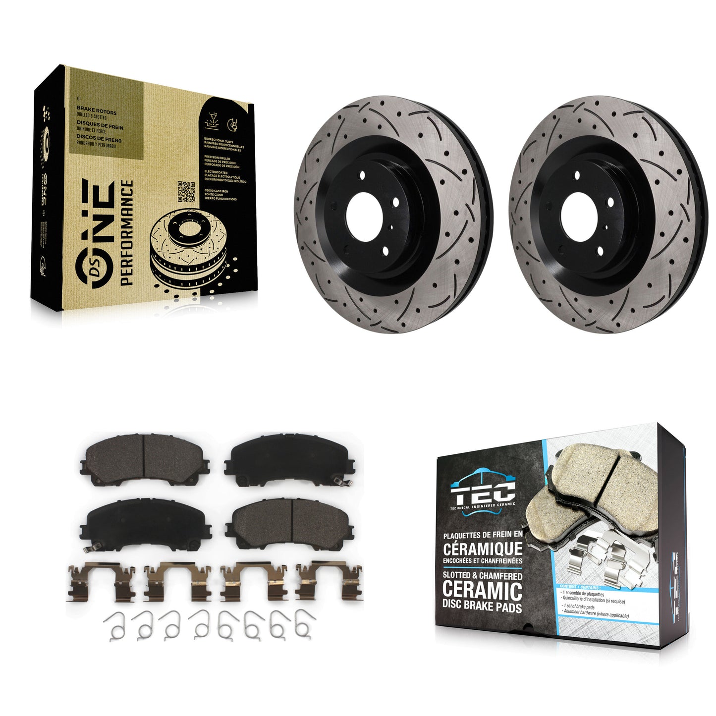 Disc Rotors and Ceramic Brake Pads Kit-KDT-101996 Kit.bestparts.ca