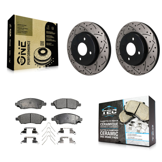 Disc Rotors and Ceramic Brake Pads Kit-KDT-101997