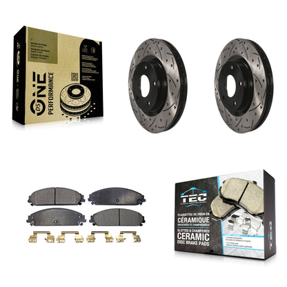 Coated Disc Rotors and Ceramic Brake Pads Kit-KDT-101999