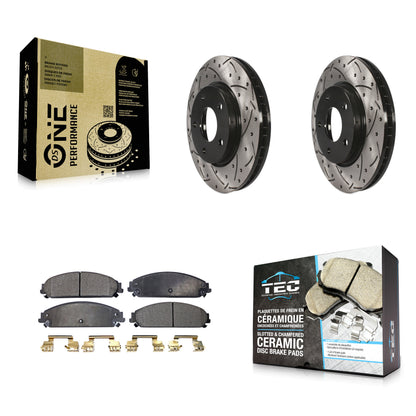Coated Disc Rotors and Ceramic Brake Pads Kit-KDT-102000
