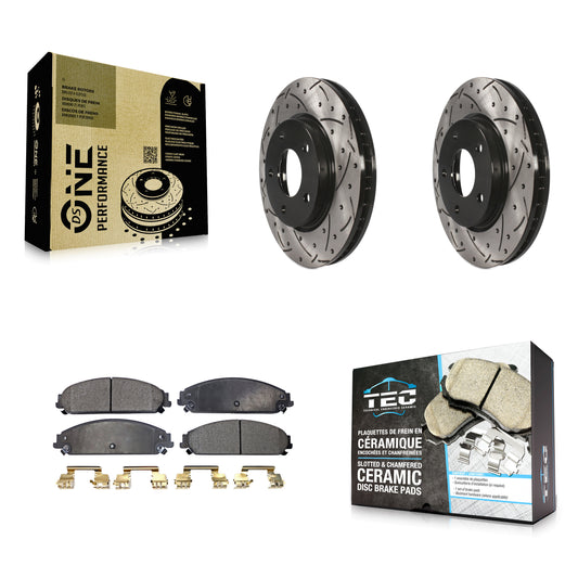 Coated Disc Rotors and Ceramic Brake Pads Kit-KDT-102000