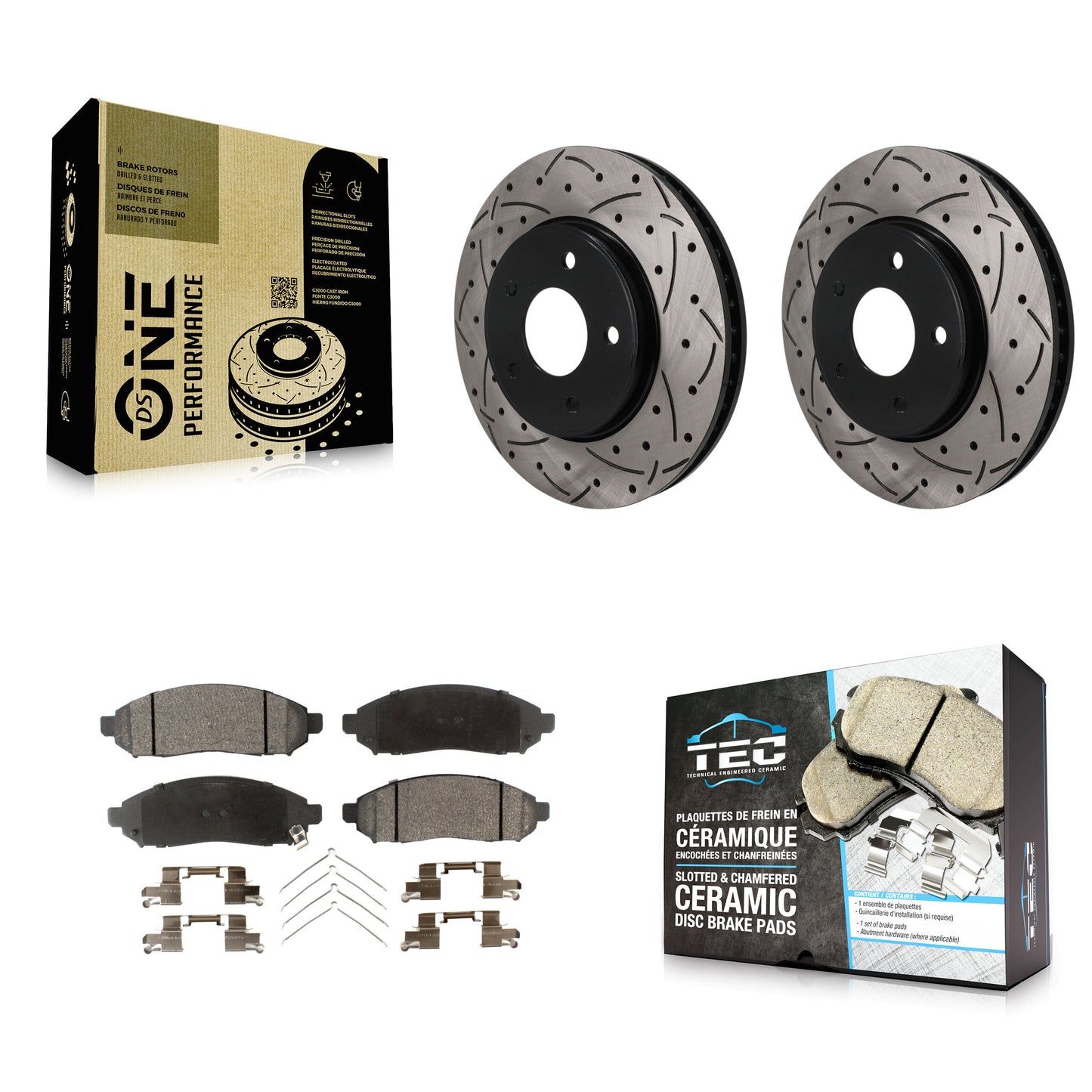 Disc Rotors and Ceramic Brake Pads Kit-KDT-102003 Kit.bestparts.ca