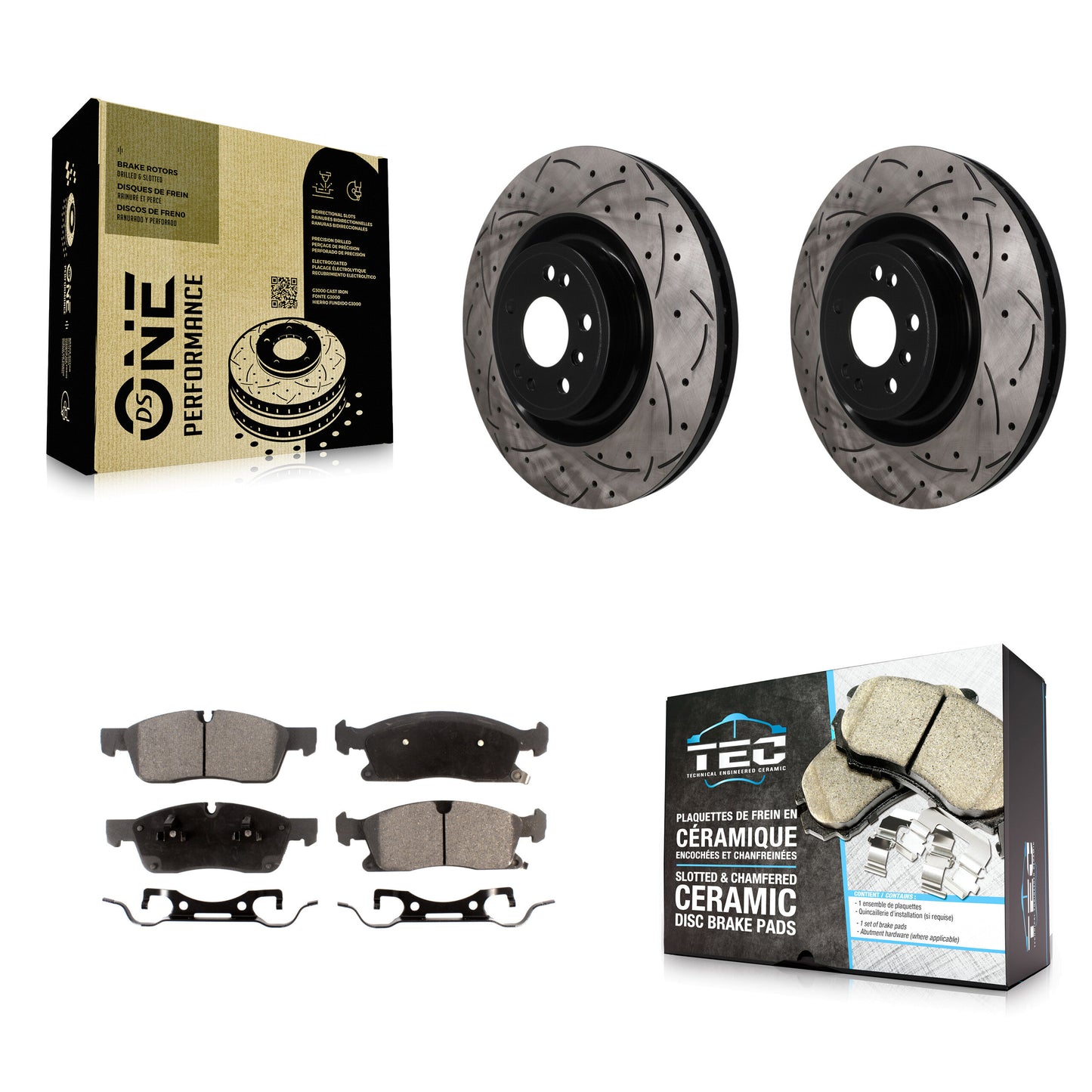 Disc Rotors and Ceramic Brake Pads Kit-KDT-102012 Kit.bestparts.ca
