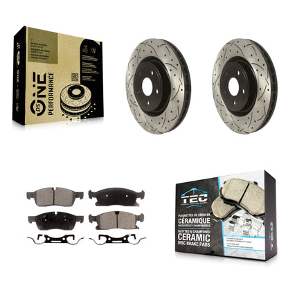 Coated Disc Rotors and Ceramic Brake Pads Kit-KDT-102013