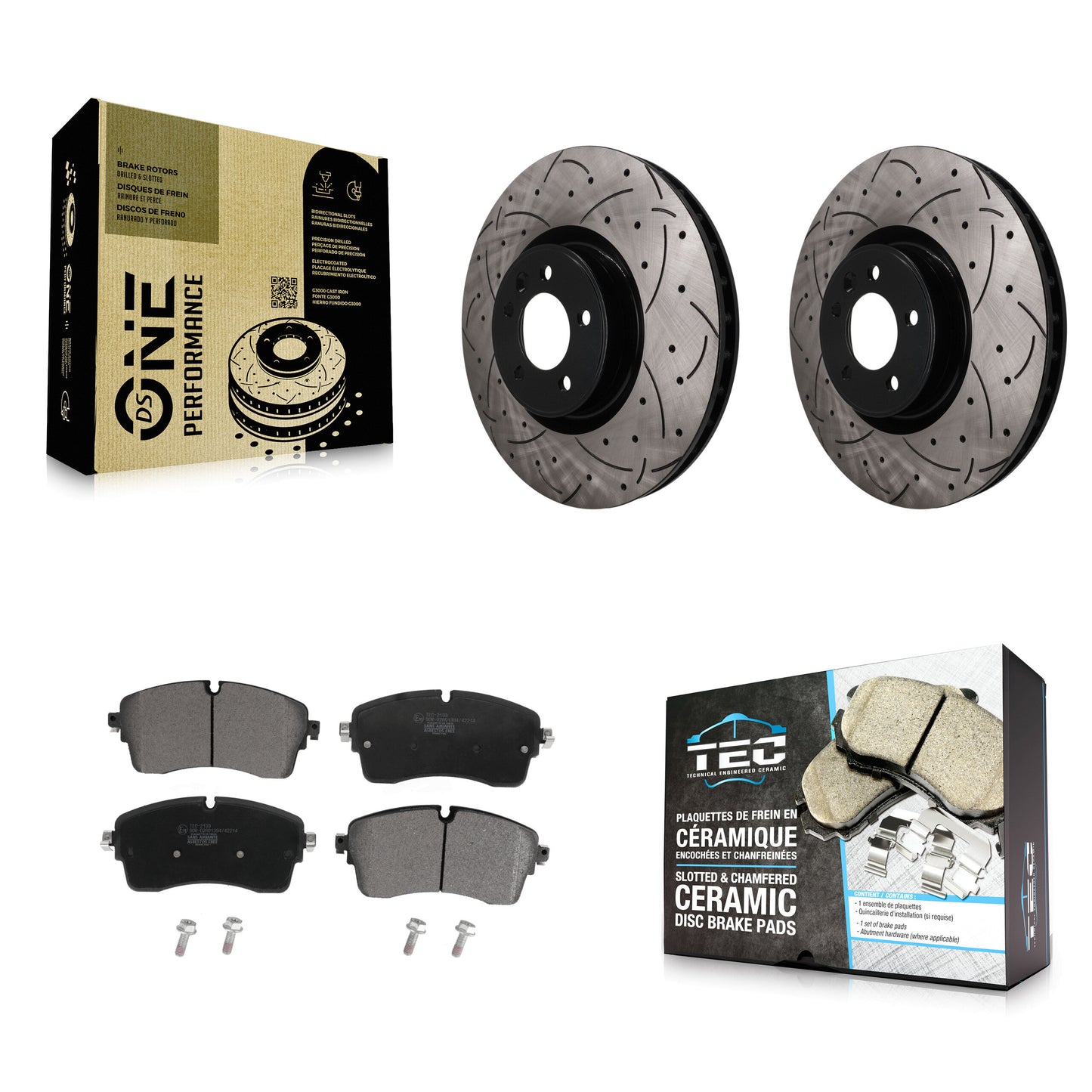 Disc Rotors and Ceramic Brake Pads Kit-KDT-102014 Kit.bestparts.ca
