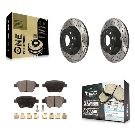 Coated Disc Rotors and Ceramic Brake Pads Kit-KDT-102019