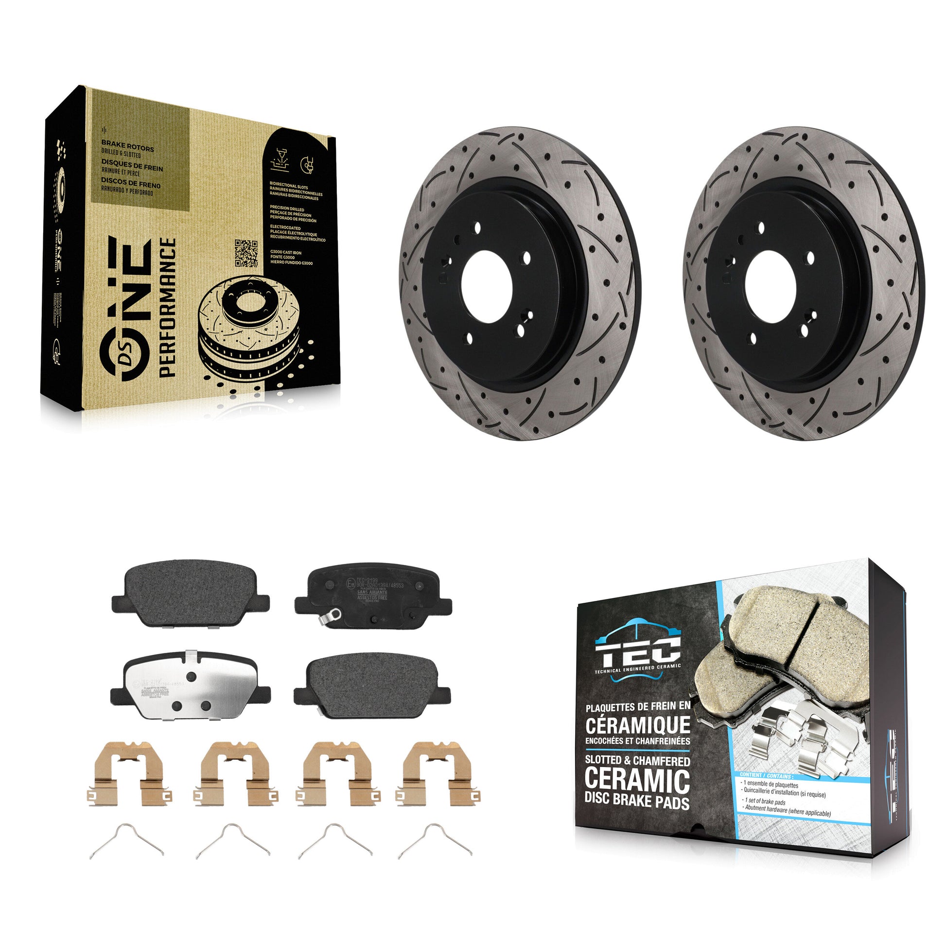 Disc Rotors and Ceramic Brake Pads Kit-KDT-102021