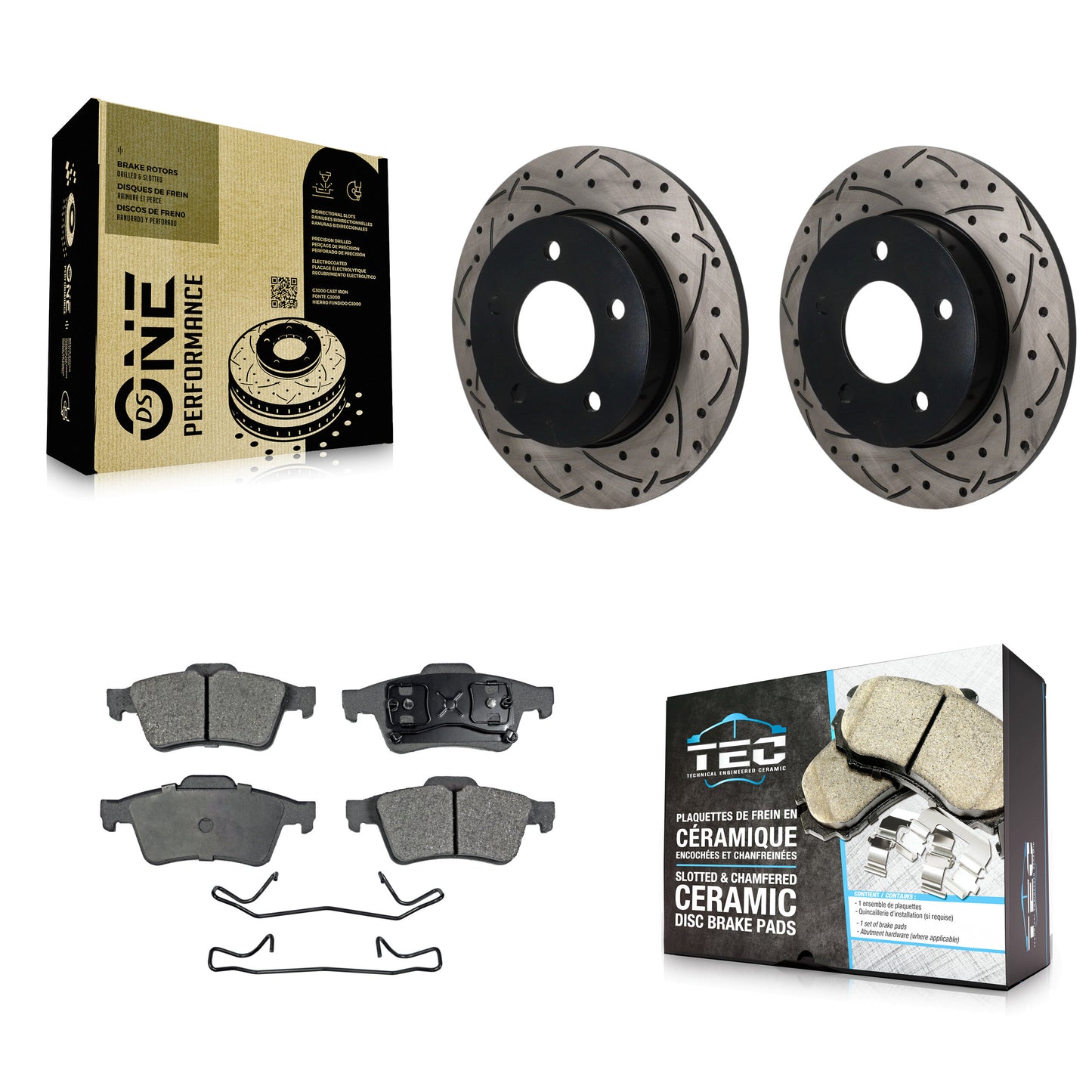 Disc Rotors and Ceramic Brake Pads Kit-KDT-102028 Kit.bestparts.ca