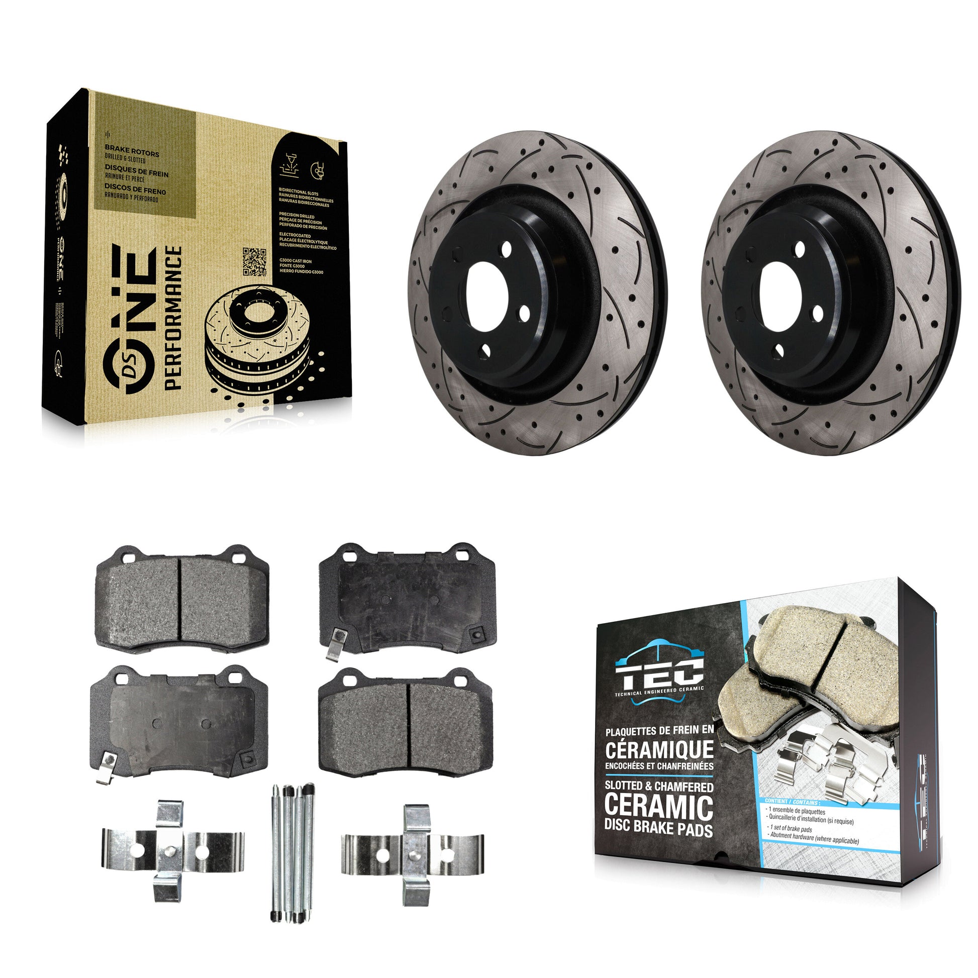 Disc Rotors and Ceramic Brake Pads Kit-KDT-102030