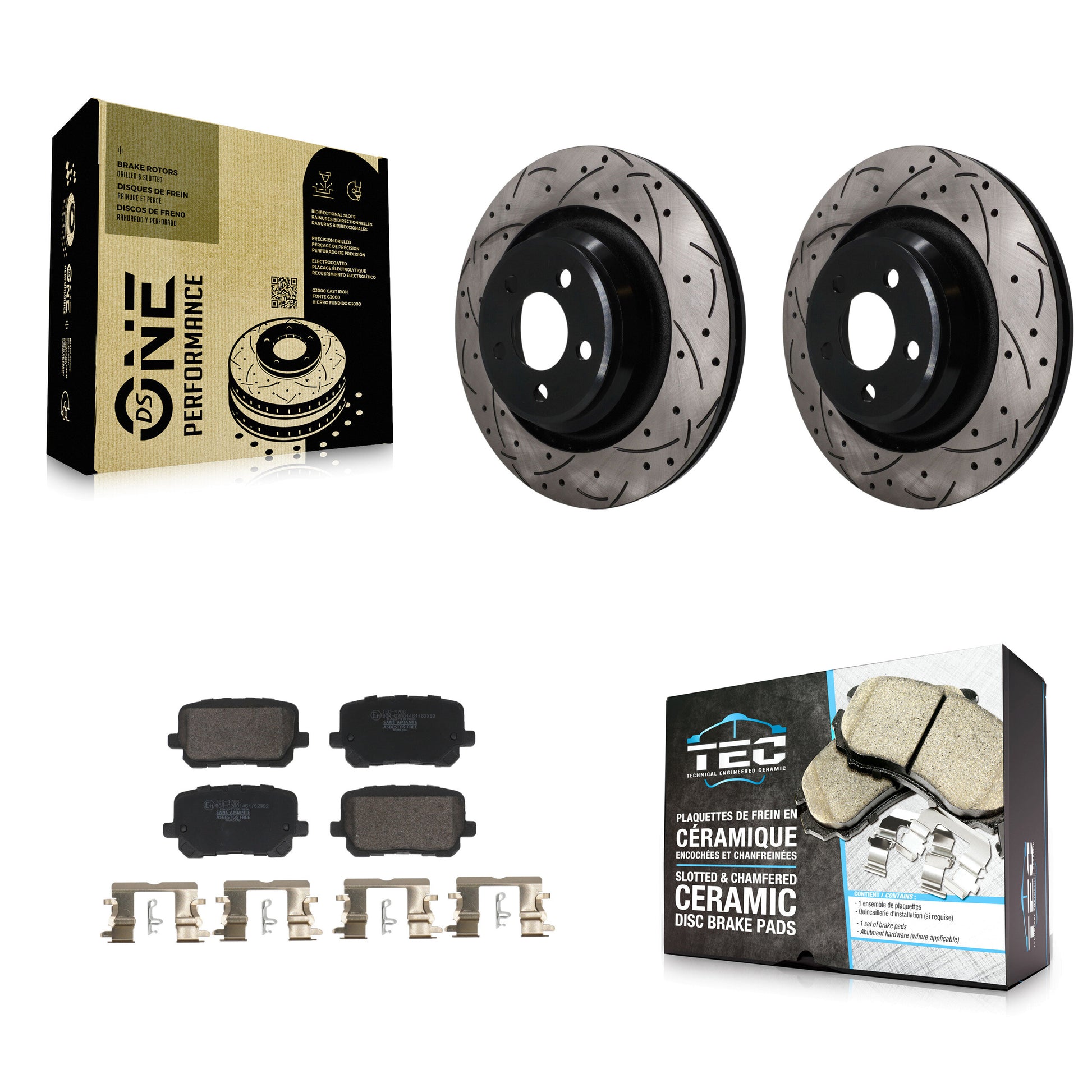 Disc Rotors and Ceramic Brake Pads Kit-KDT-102031