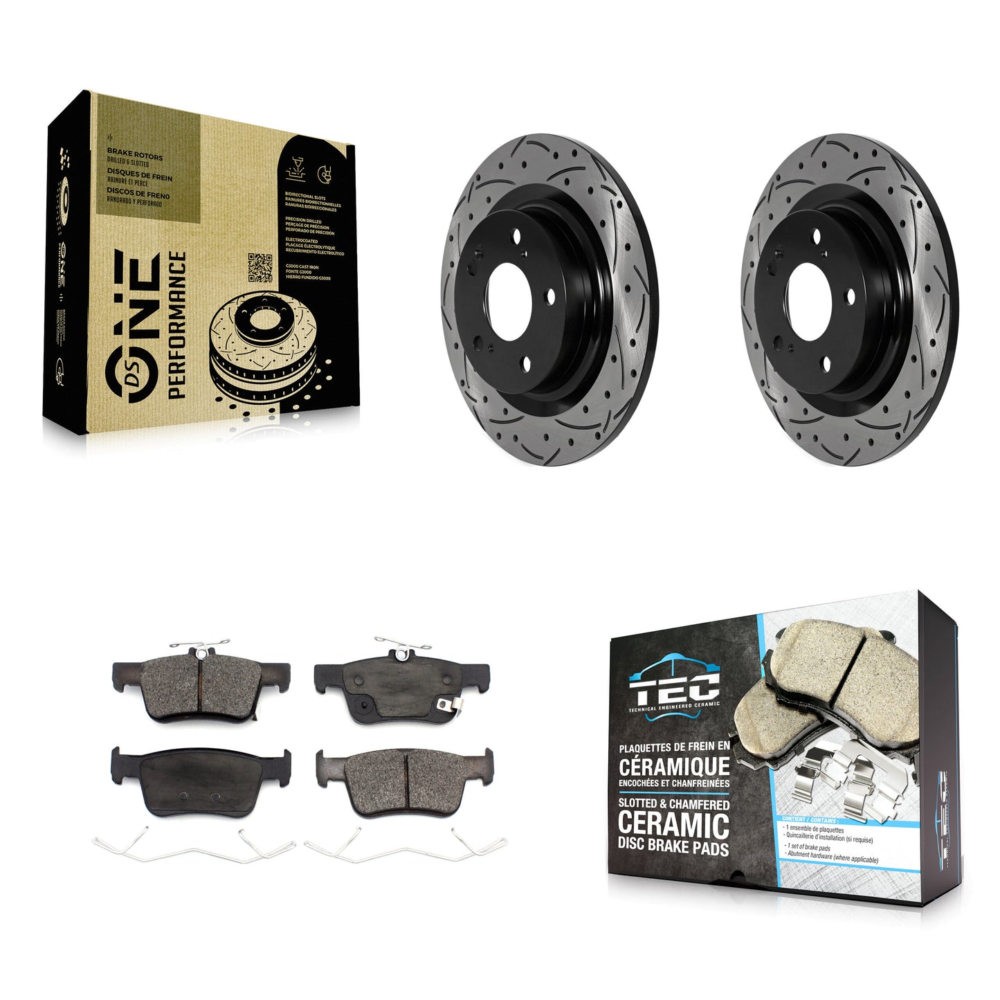 Disc Rotors and Ceramic Brake Pads Kit-KDT-102034 Kit.bestparts.ca