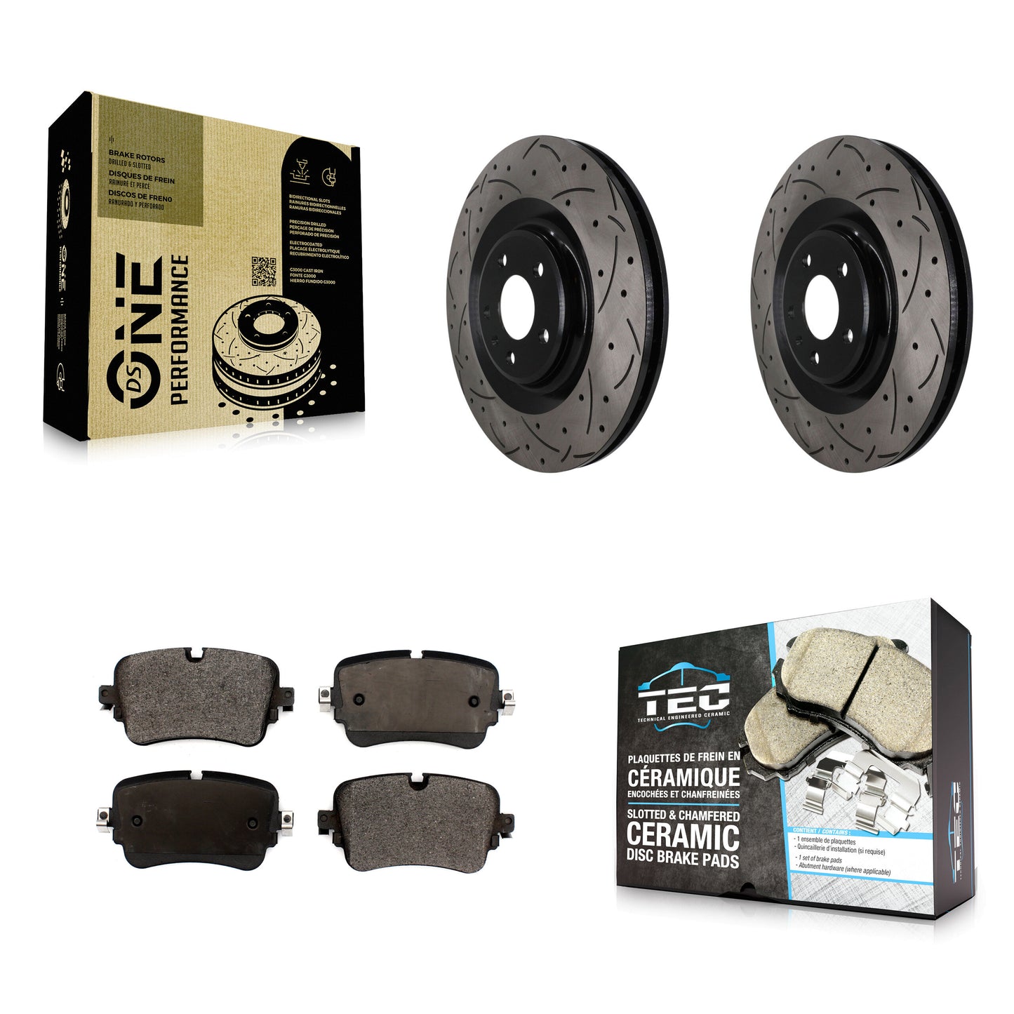 Disc Rotors and Ceramic Brake Pads Kit-KDT-102036 Kit.bestparts.ca