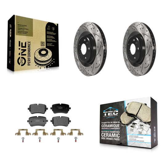 Coated Disc Rotors and Ceramic Brake Pads Kit-KDT-102037