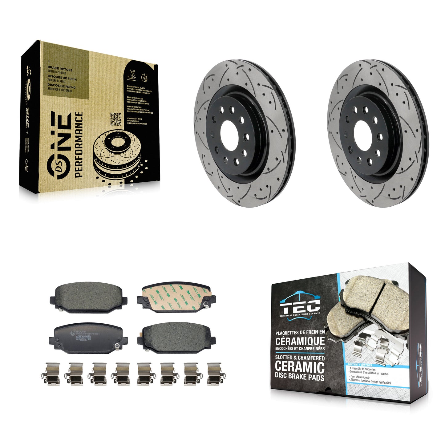 Disc Rotors and Ceramic Brake Pads Kit-KDT-102040 Kit.bestparts.ca