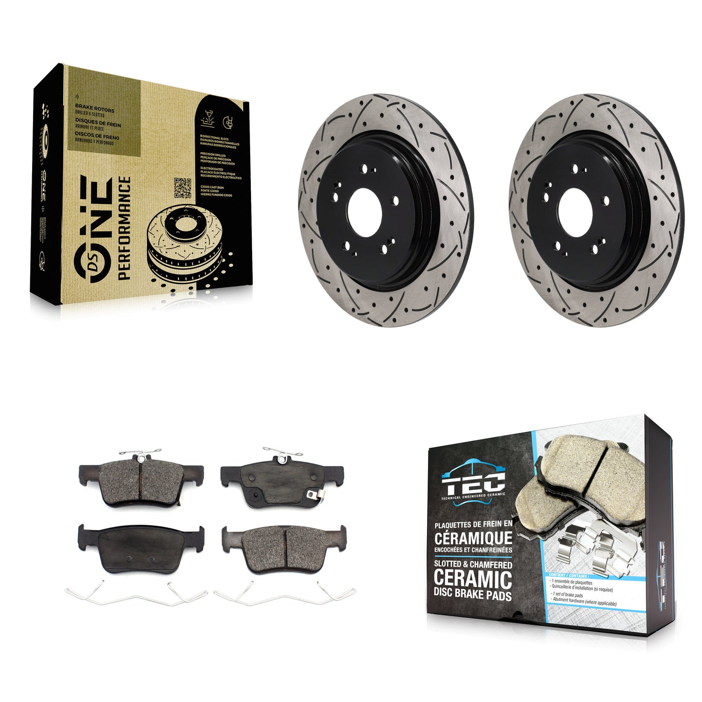 Disc Rotors and Ceramic Brake Pads Kit-KDT-102041 Kit.bestparts.ca
