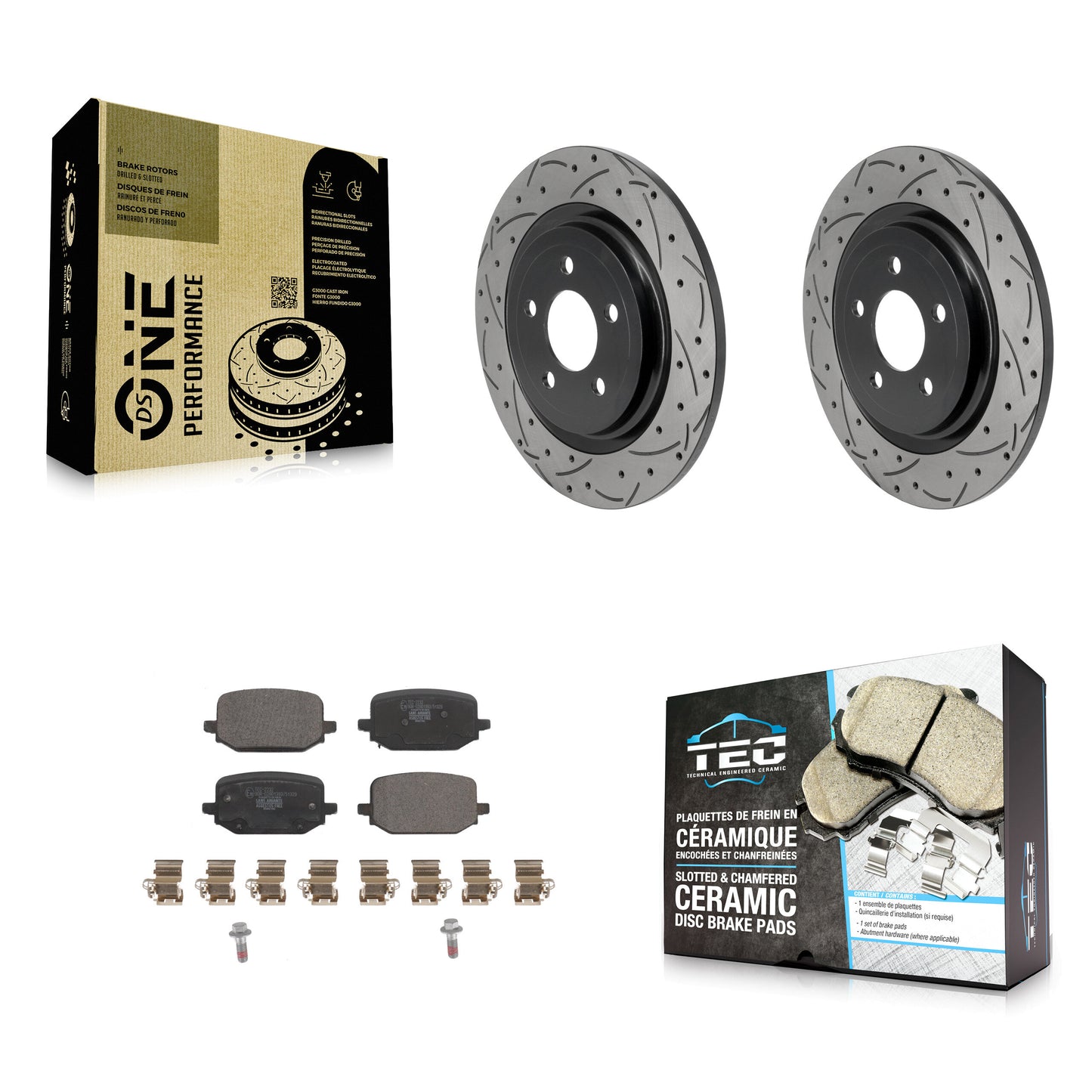 Disc Rotors and Ceramic Brake Pads Kit-KDT-102045 Kit.bestparts.ca