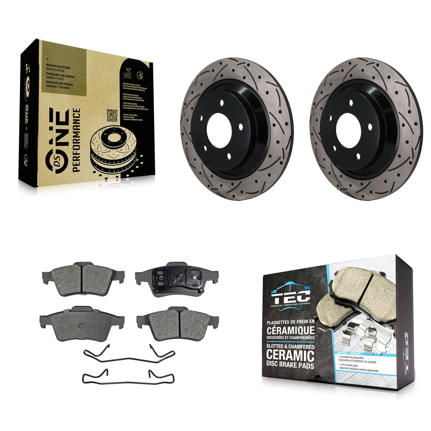 Disc Rotors and Ceramic Brake Pads Kit-KDT-102049 Kit.bestparts.ca