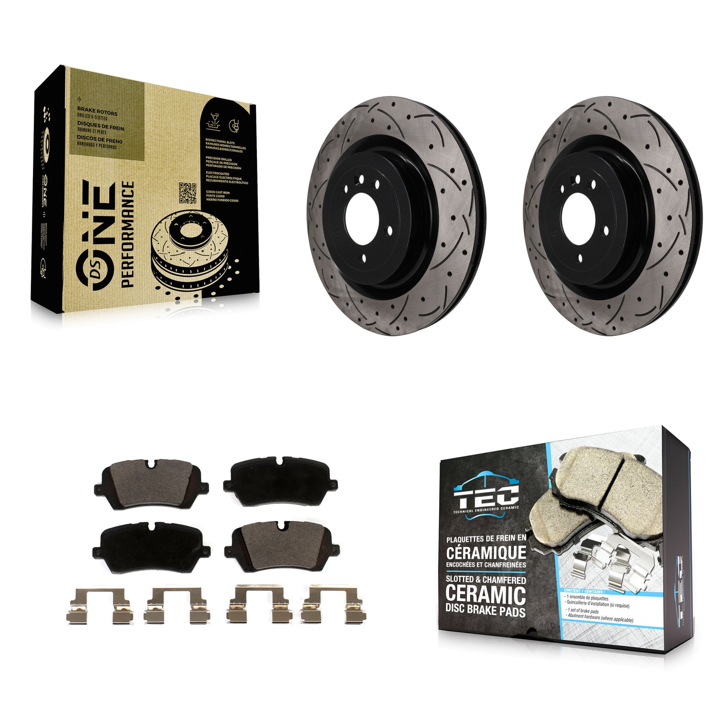 Disc Rotors and Ceramic Brake Pads Kit-KDT-102051 Kit.bestparts.ca