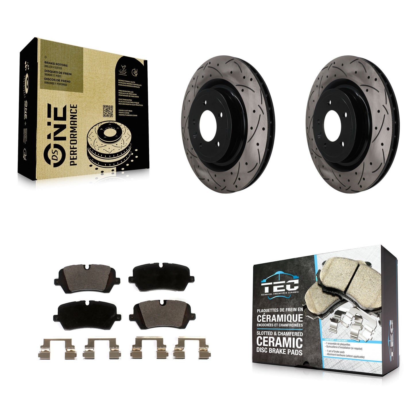 Disc Rotors and Ceramic Brake Pads Kit-KDT-102052 Kit.bestparts.ca