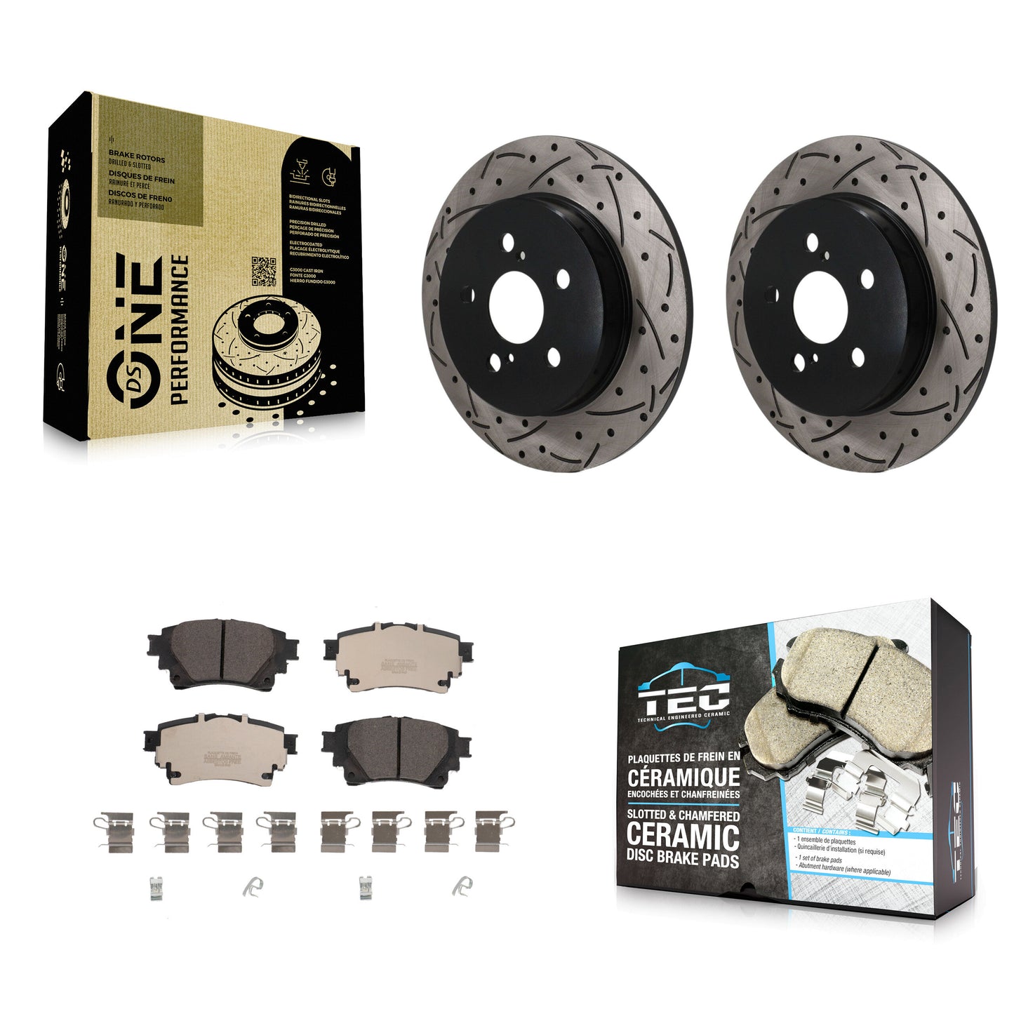 Disc Rotors and Ceramic Brake Pads Kit-KDT-102053 Kit.bestparts.ca
