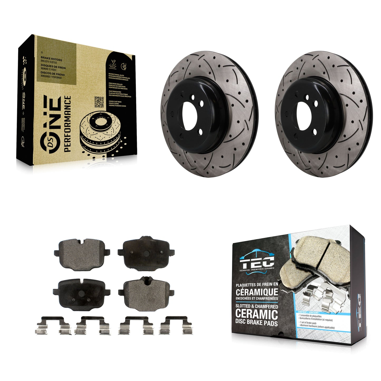 Disc Rotors and Ceramic Brake Pads Kit-KDT-102057 Kit.bestparts.ca