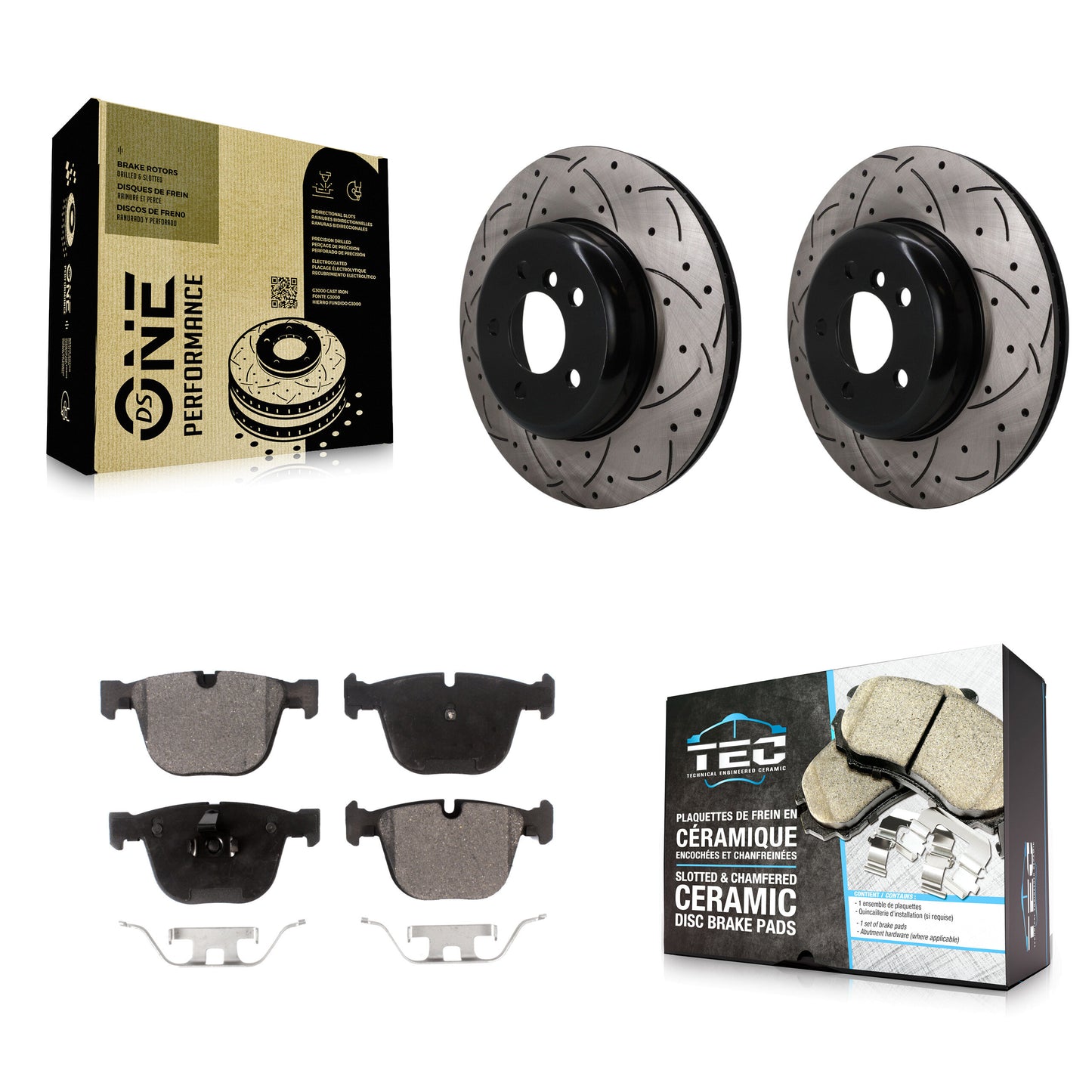 Disc Rotors and Ceramic Brake Pads Kit-KDT-102058 Kit.bestparts.ca