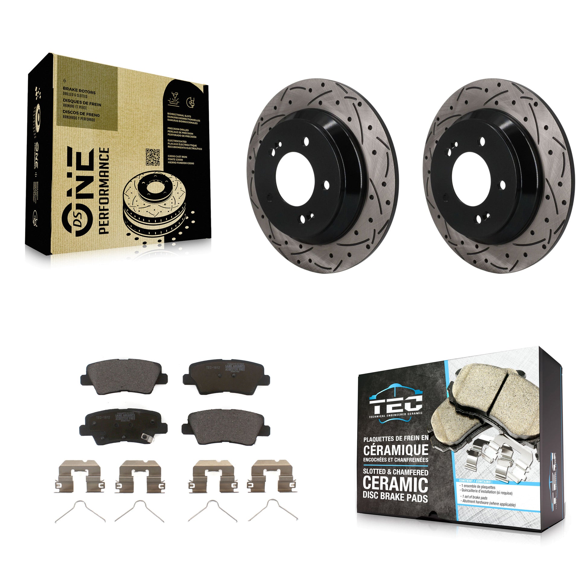 Disc Rotors and Ceramic Brake Pads Kit-KDT-102067