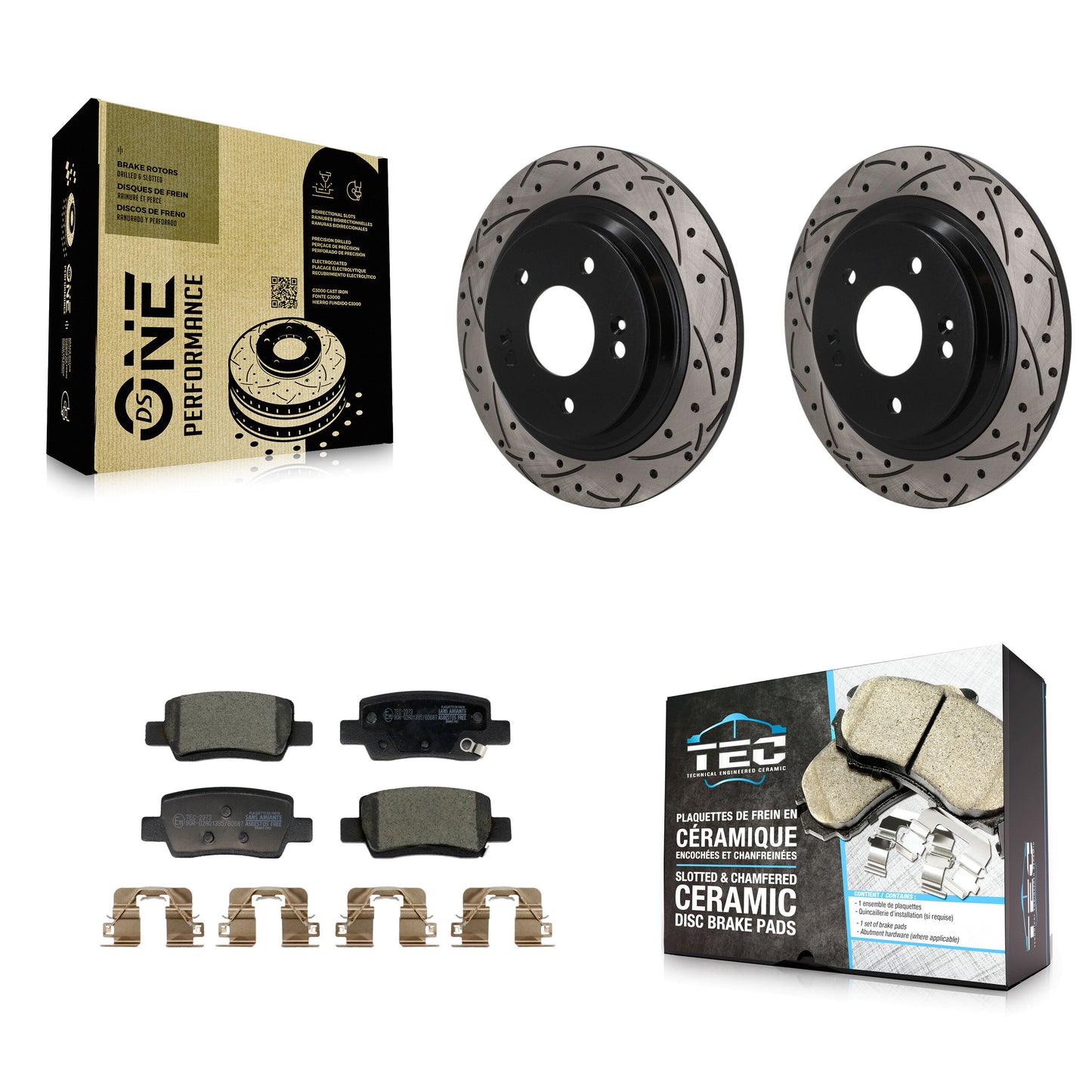 Disc Rotors and Ceramic Brake Pads Kit-KDT-102068 Kit.bestparts.ca