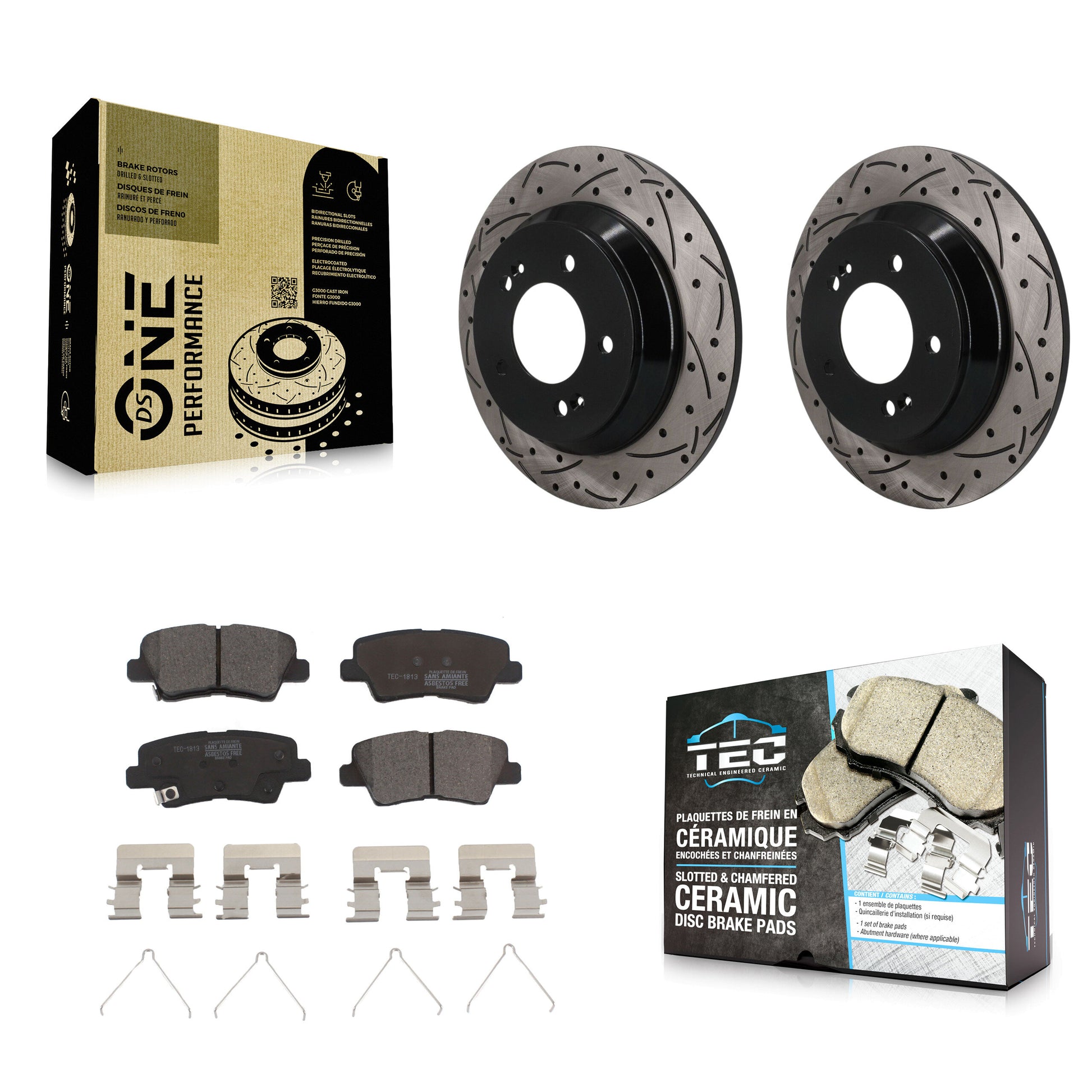 Disc Rotors and Ceramic Brake Pads Kit-KDT-102071