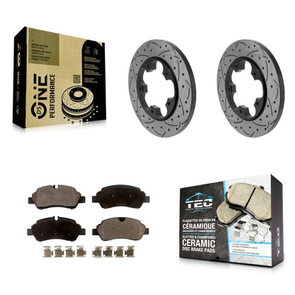 Disc Rotors and Ceramic Brake Pads Kit-KDT-102075