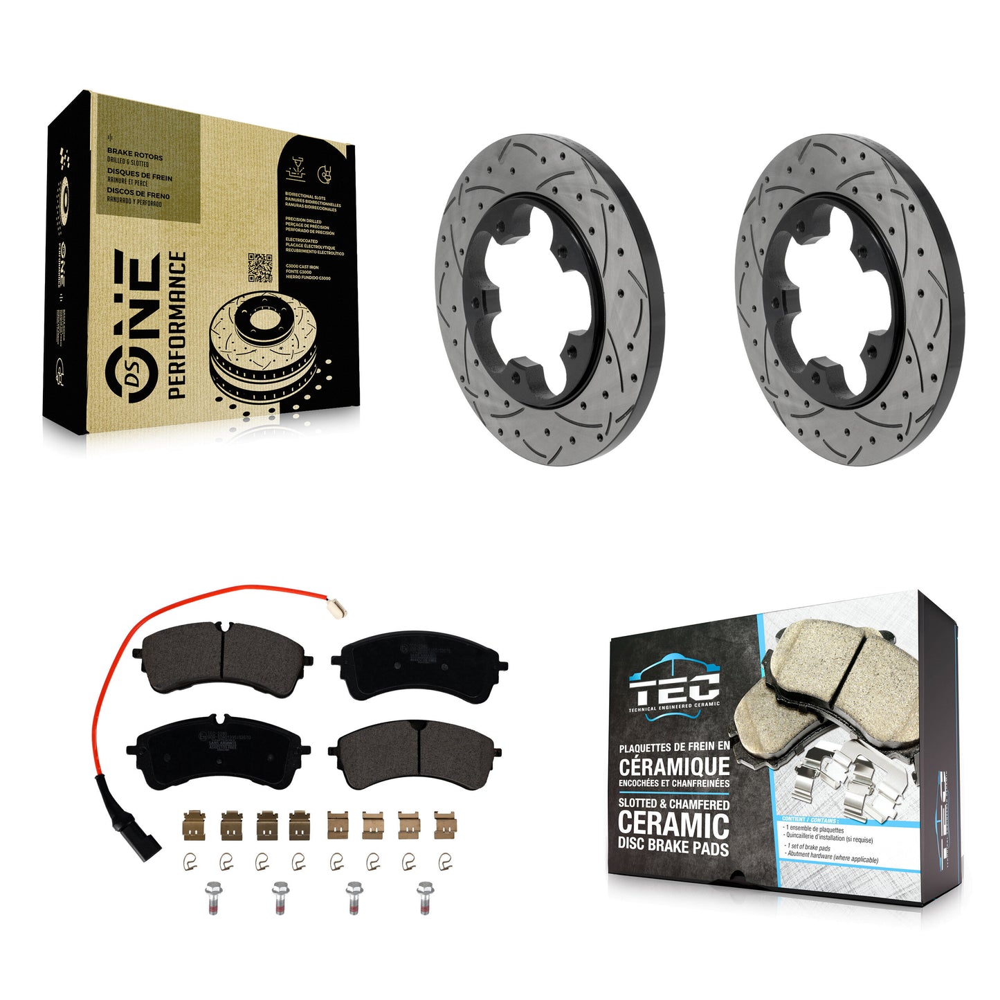 Disc Rotors and Ceramic Brake Pads Kit-KDT-102076 Kit.bestparts.ca