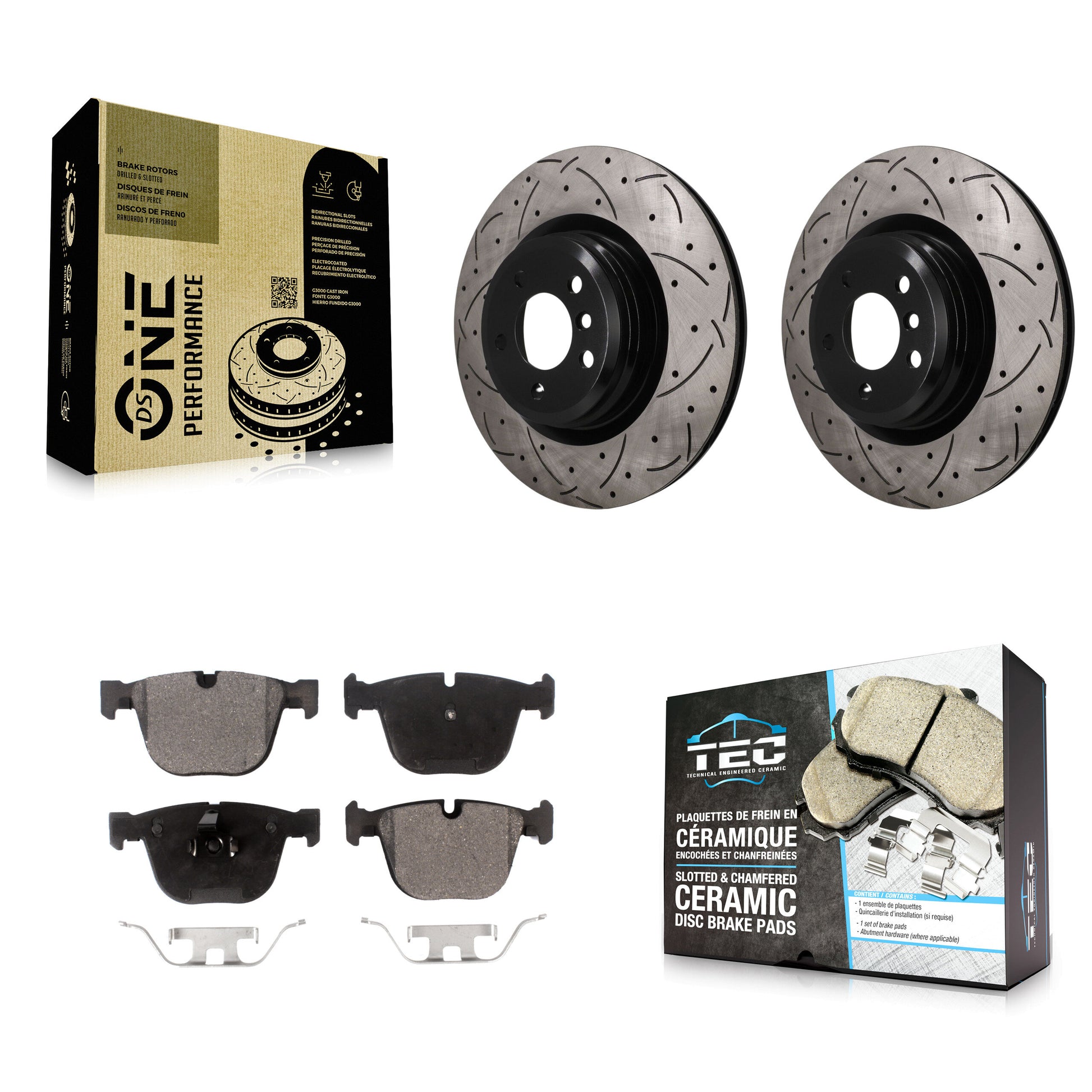 Disc Rotors and Ceramic Brake Pads Kit-KDT-102078
