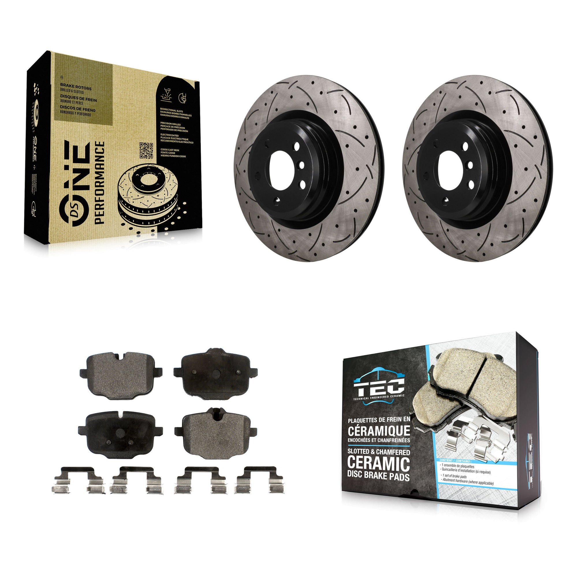 Disc Rotors and Ceramic Brake Pads Kit-KDT-102079