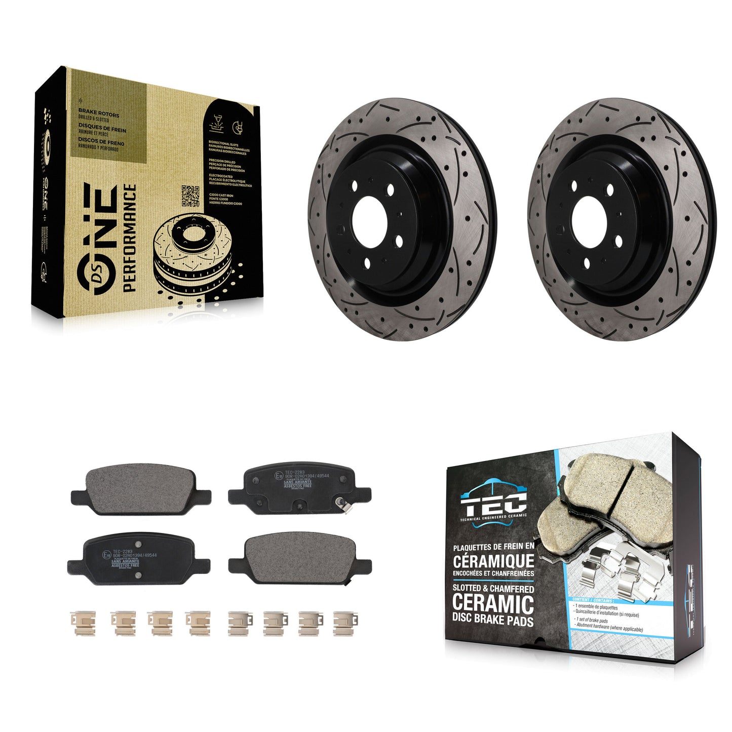 Disc Rotors and Ceramic Brake Pads Kit-KDT-102089 Kit.bestparts.ca
