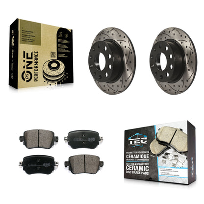 Coated Disc Rotors and Ceramic Brake Pads Kit-KDT-102093