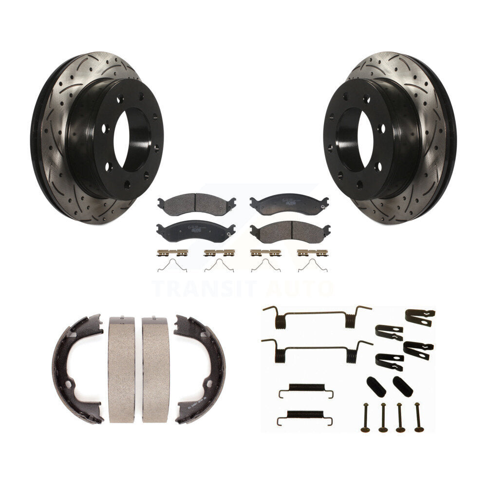 Coated Disc Rotors and Ceramic Brake Pads Kit-KDT-102111