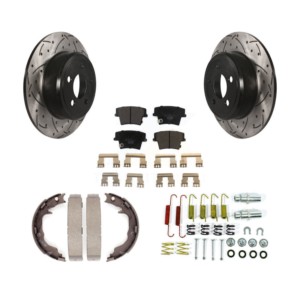 Coated Disc Rotors and Ceramic Brake Pads Kit-KDT-102124