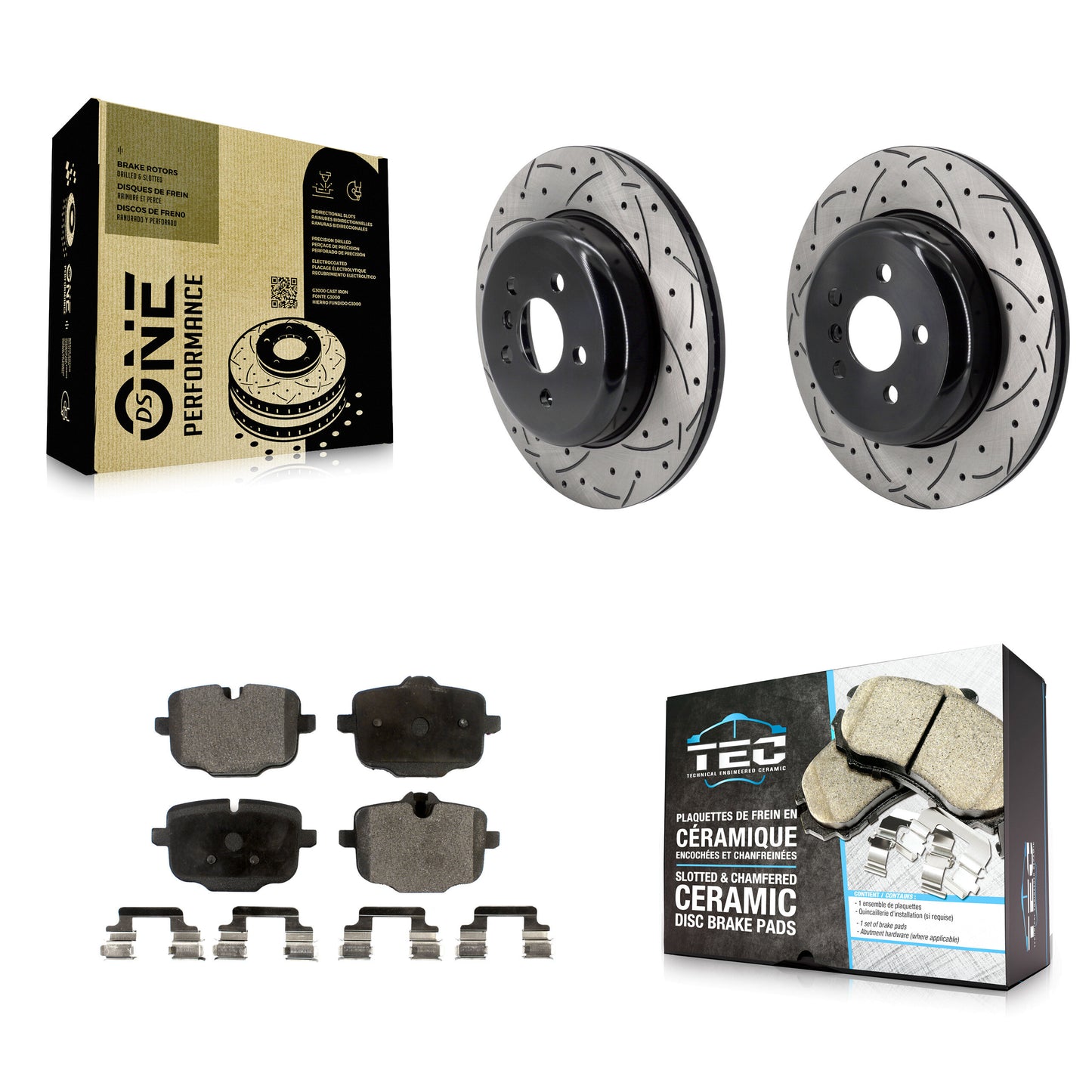 Disc Rotors and Ceramic Brake Pads Kit-KDT-102155 Kit.bestparts.ca