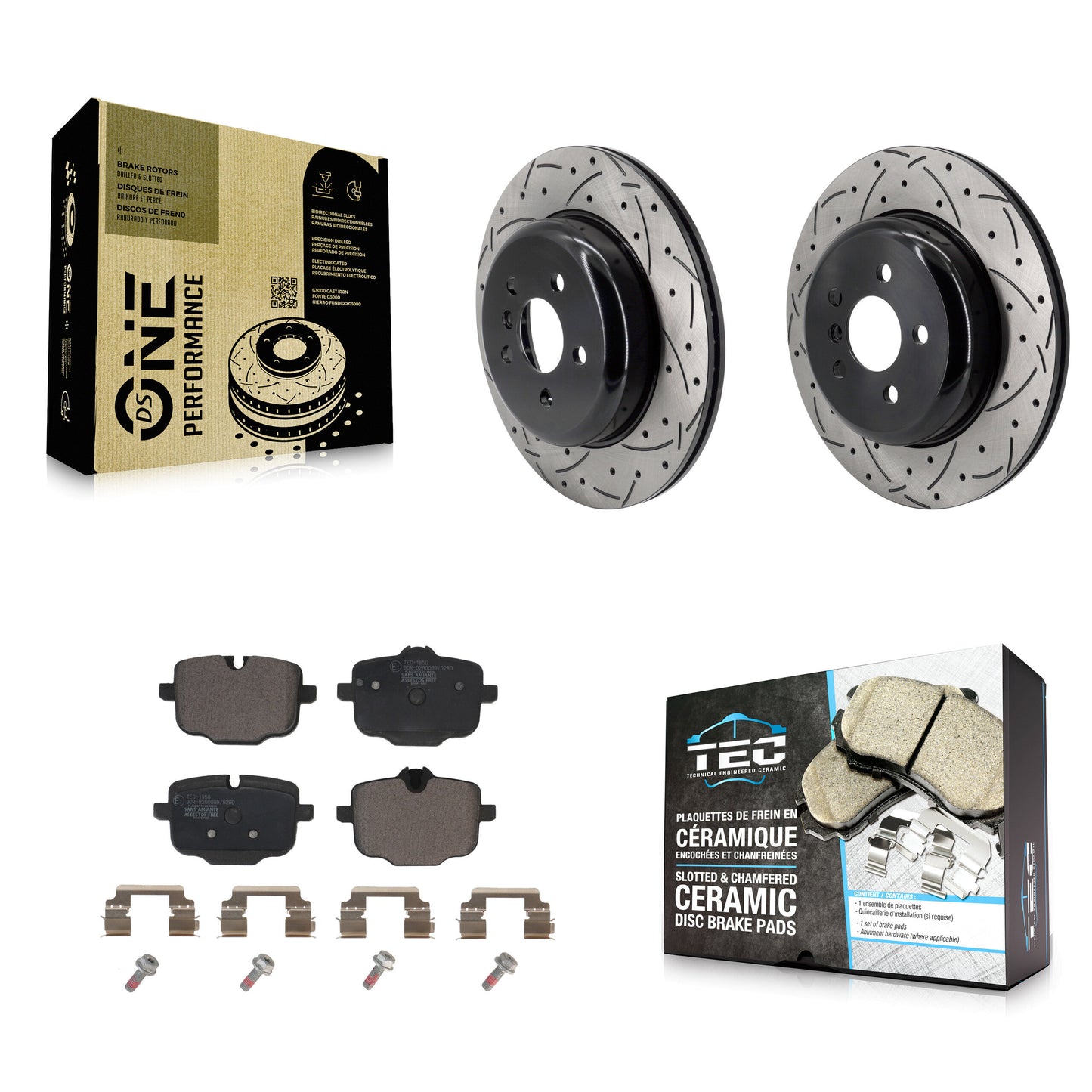 Disc Rotors and Ceramic Brake Pads Kit-KDT-102156 Kit.bestparts.ca