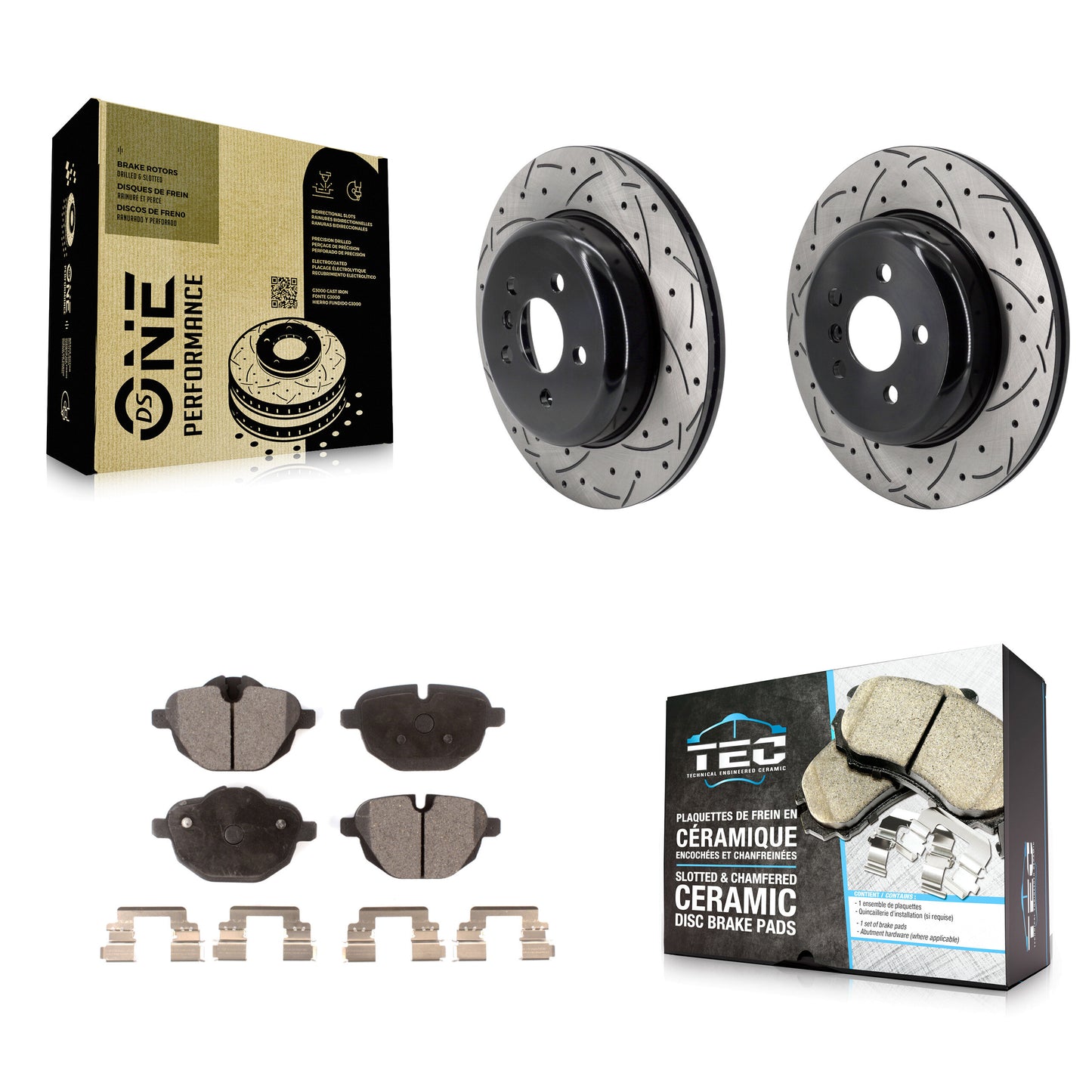 Disc Rotors and Ceramic Brake Pads Kit-KDT-102157 Kit.bestparts.ca
