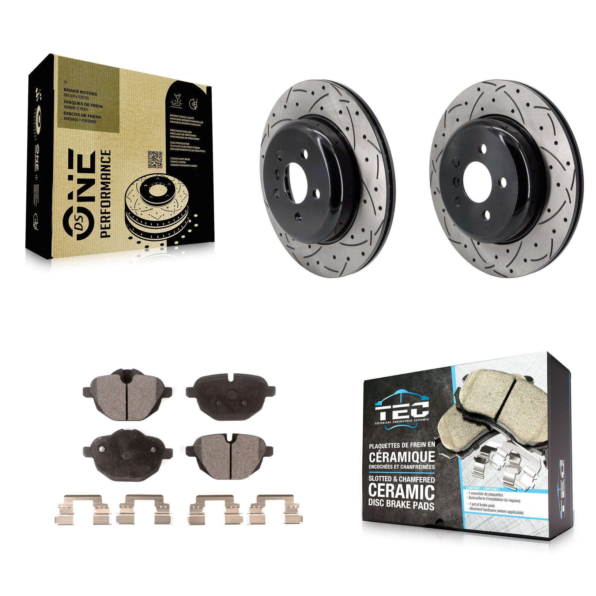 Disc Rotors and Ceramic Brake Pads Kit-KDT-102157
