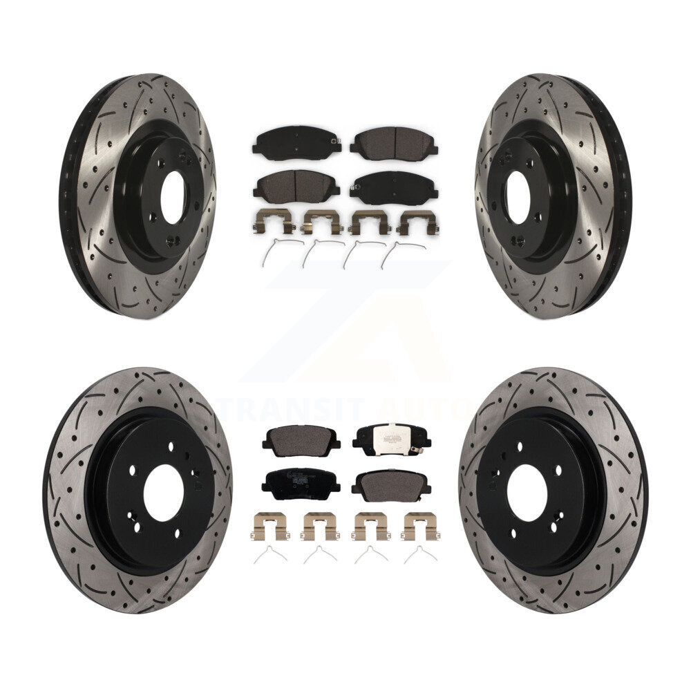 Coated Disc Rotors and Ceramic Brake Pads Kit-KDT-102161 Kit.bestparts.ca