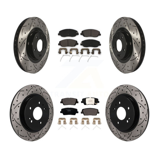 Coated Disc Rotors and Ceramic Brake Pads Kit-KDT-102161