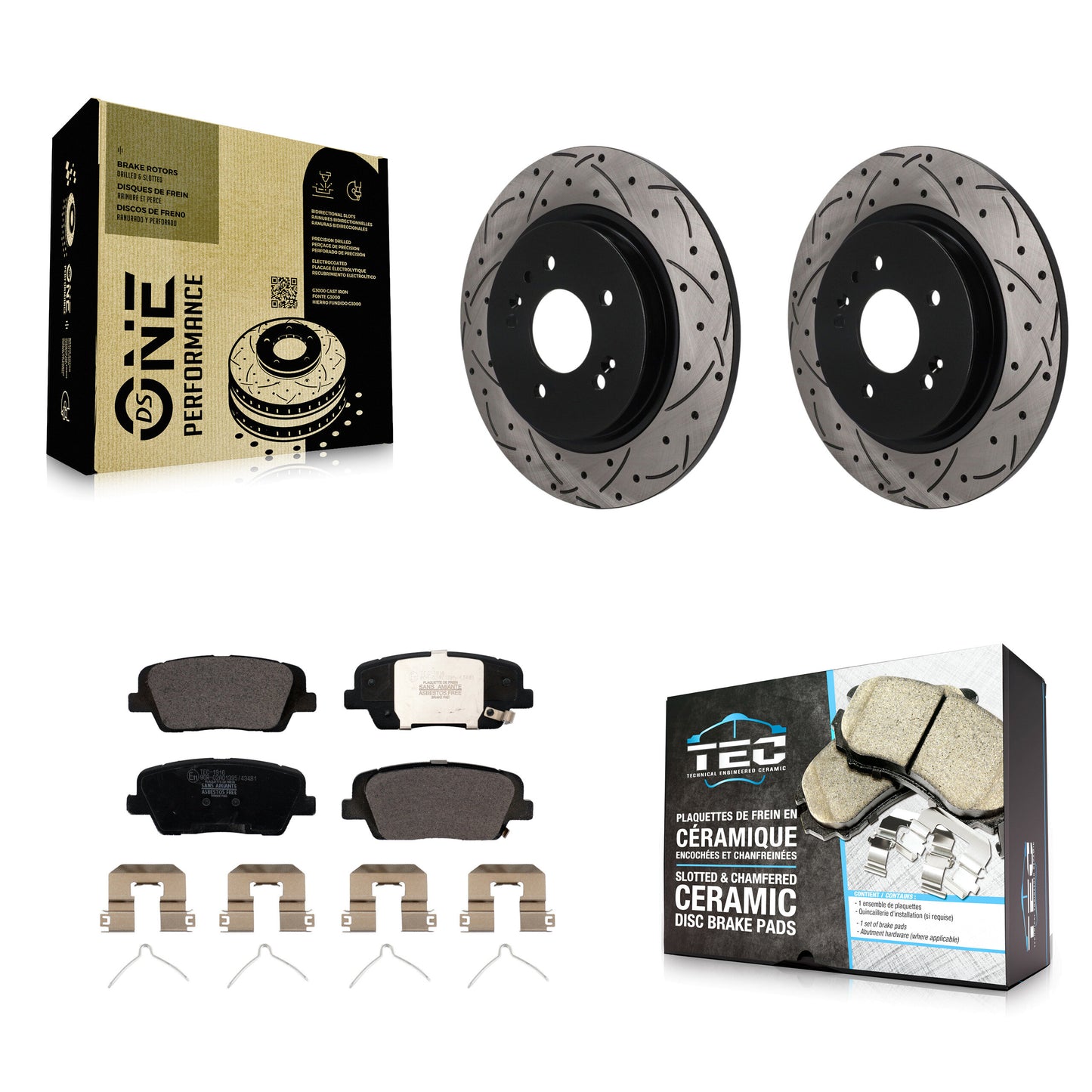 Disc Rotors and Ceramic Brake Pads Kit-KDT-102167 Kit.bestparts.ca